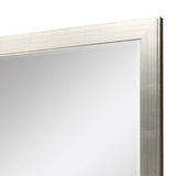 53" Silver Solid Wood Framed Accent Mirror - Homeroots - Flyclothing LLC