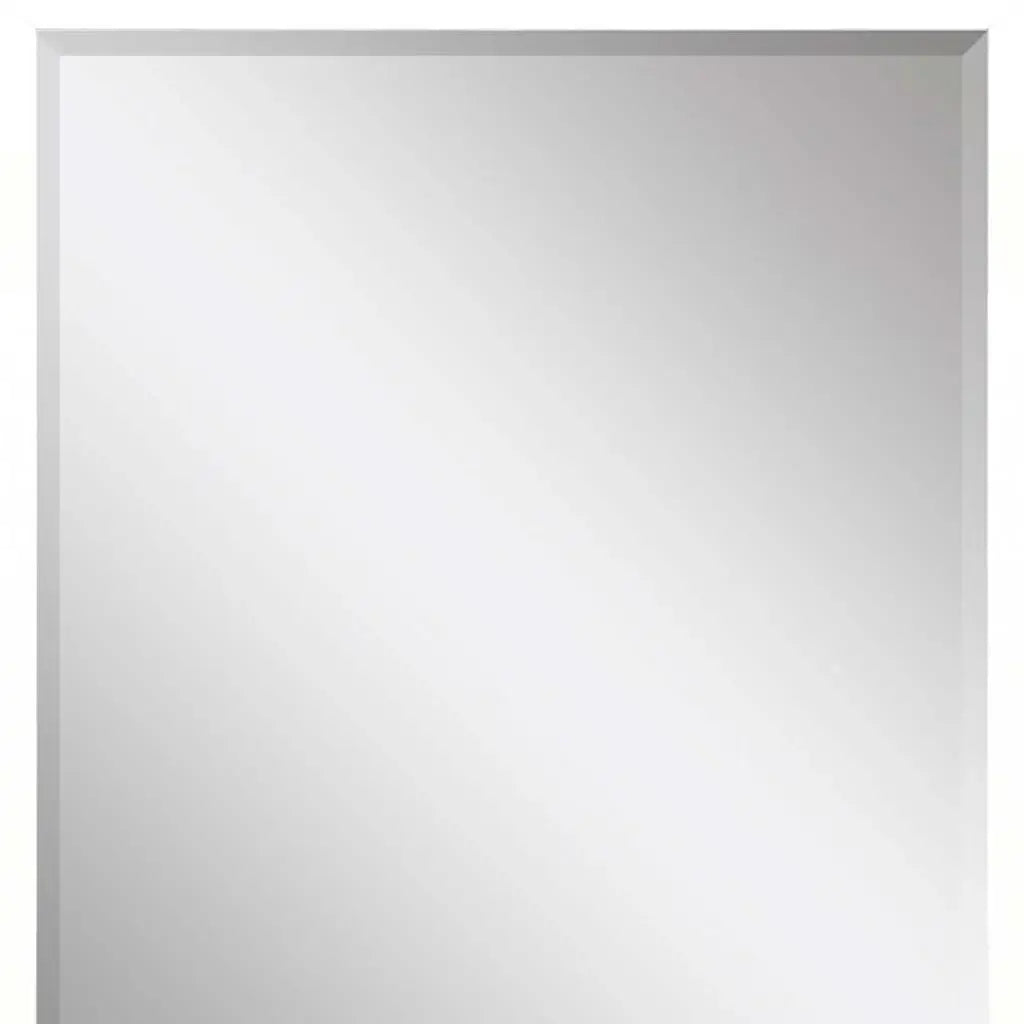 30" White Solid Wood Framed Accent Mirror - Homeroots - Flyclothing LLC