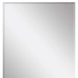 38" White Solid Wood Framed Accent Mirror - Homeroots - Flyclothing LLC
