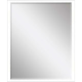 42" White Solid Wood Framed Accent Mirror - Homeroots - Flyclothing LLC