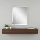 42" White Solid Wood Framed Accent Mirror - Homeroots - Flyclothing LLC