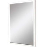50" White Solid Wood Framed Accent Mirror - Homeroots - Flyclothing LLC