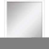 50" White Solid Wood Framed Accent Mirror - Homeroots - Flyclothing LLC