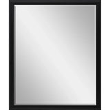 30" Black Solid Wood Framed Accent Mirror - Homeroots - Flyclothing LLC