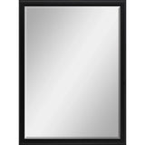 38" Black Solid Wood Framed Accent Mirror - Homeroots - Flyclothing LLC