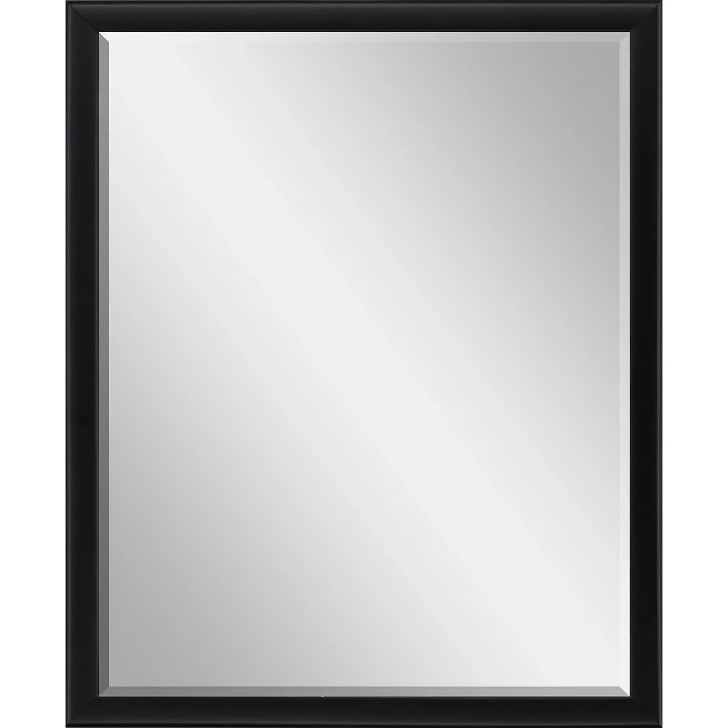 42" Black Solid Wood Framed Accent Mirror - Homeroots - Flyclothing LLC