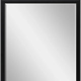 42" Black Solid Wood Framed Accent Mirror - Homeroots - Flyclothing LLC