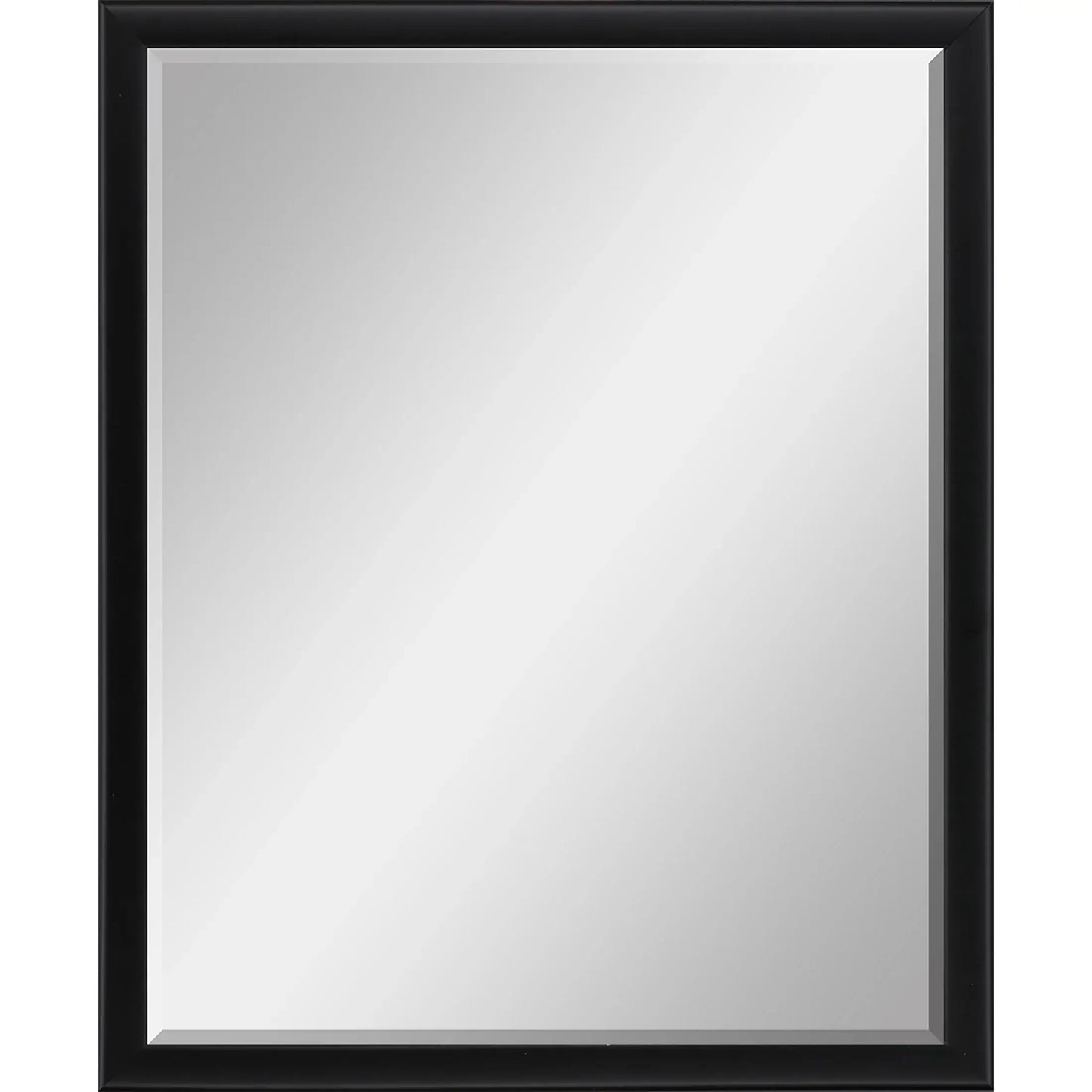 42" Black Solid Wood Framed Accent Mirror - Homeroots - Flyclothing LLC