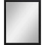 42" Black Solid Wood Framed Accent Mirror - Homeroots - Flyclothing LLC