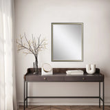 30" Silver Solid Wood Framed Accent Mirror - Homeroots - Flyclothing LLC