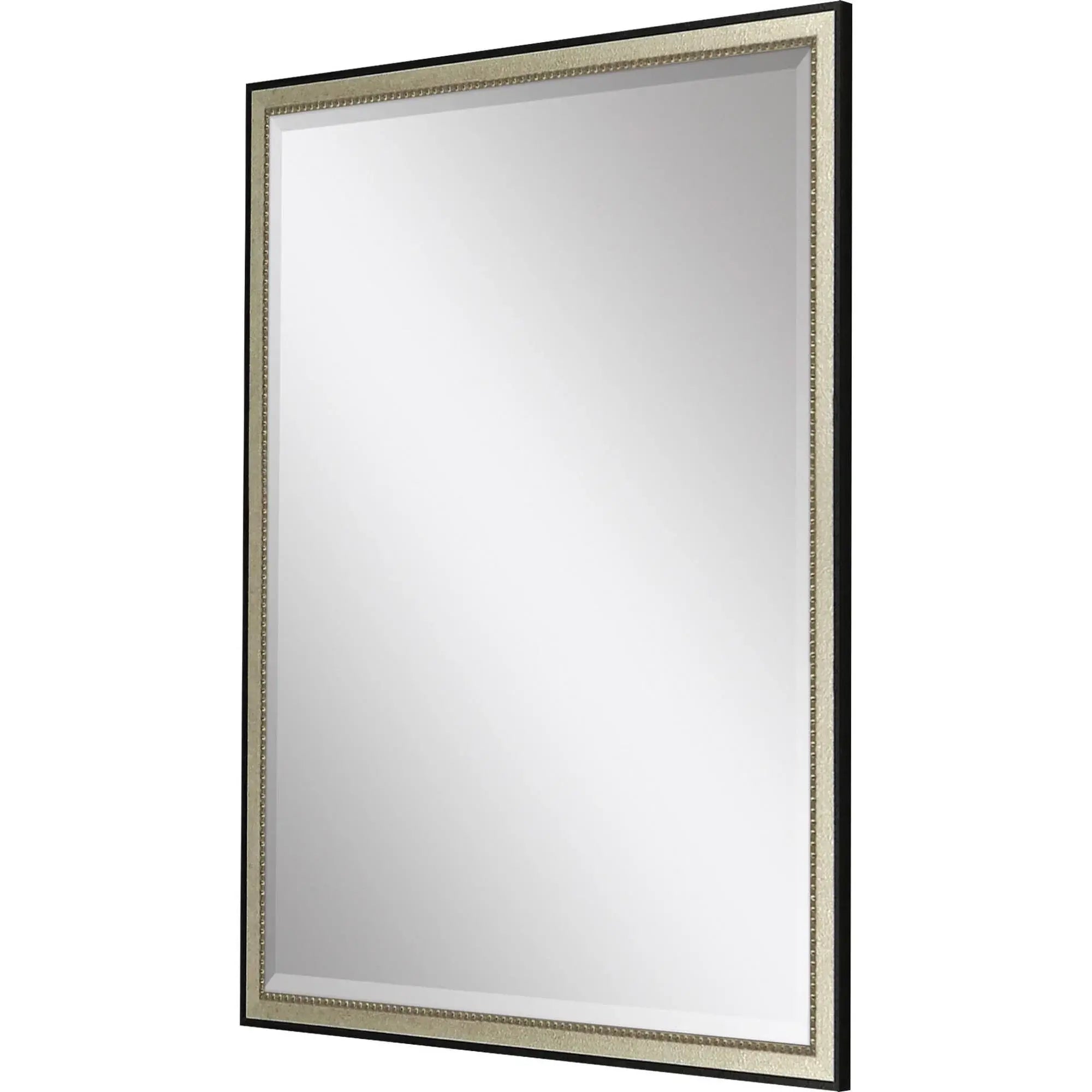 30" Silver Solid Wood Framed Accent Mirror - Homeroots - Flyclothing LLC