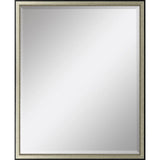 30" Silver Solid Wood Framed Accent Mirror - Homeroots - Flyclothing LLC