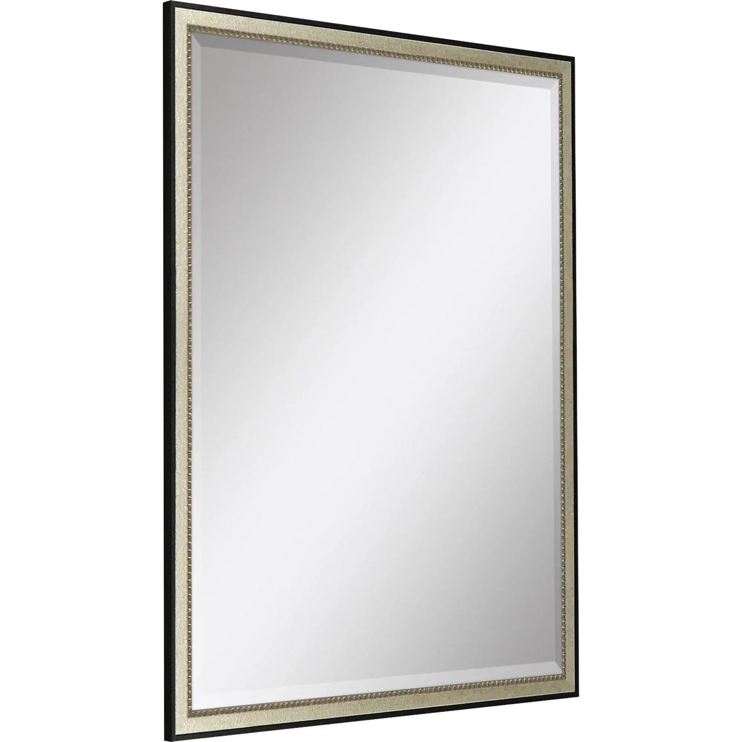 38" Silver Solid Wood Framed Accent Mirror - Homeroots - Flyclothing LLC