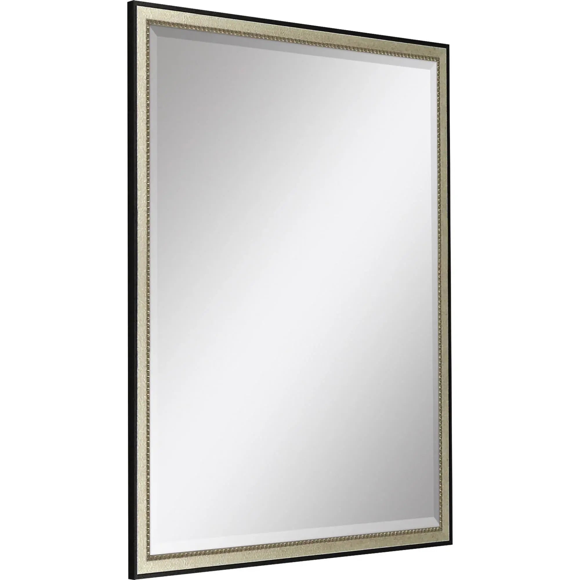 38" Silver Solid Wood Framed Accent Mirror - Homeroots - Flyclothing LLC