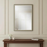 38" Silver Solid Wood Framed Accent Mirror - Homeroots - Flyclothing LLC