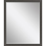31" Dark Brown Solid Wood Framed Accent Mirror - Homeroots - Flyclothing LLC