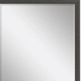 31" Dark Brown Solid Wood Framed Accent Mirror - Homeroots - Flyclothing LLC