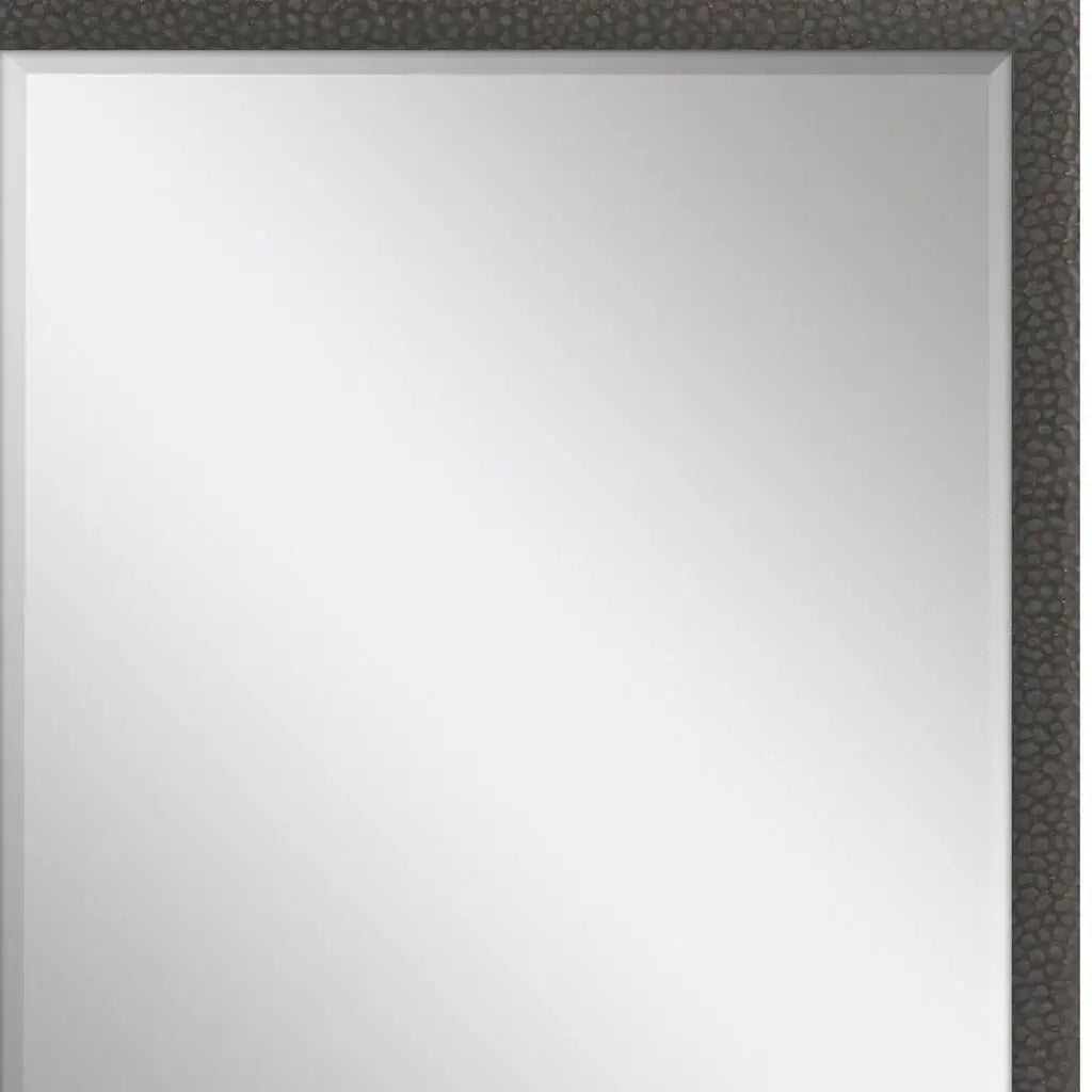 31" Dark Brown Solid Wood Framed Accent Mirror - Homeroots - Flyclothing LLC