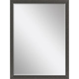 39" Dark Brown Solid Wood Framed Accent Mirror - Homeroots - Flyclothing LLC