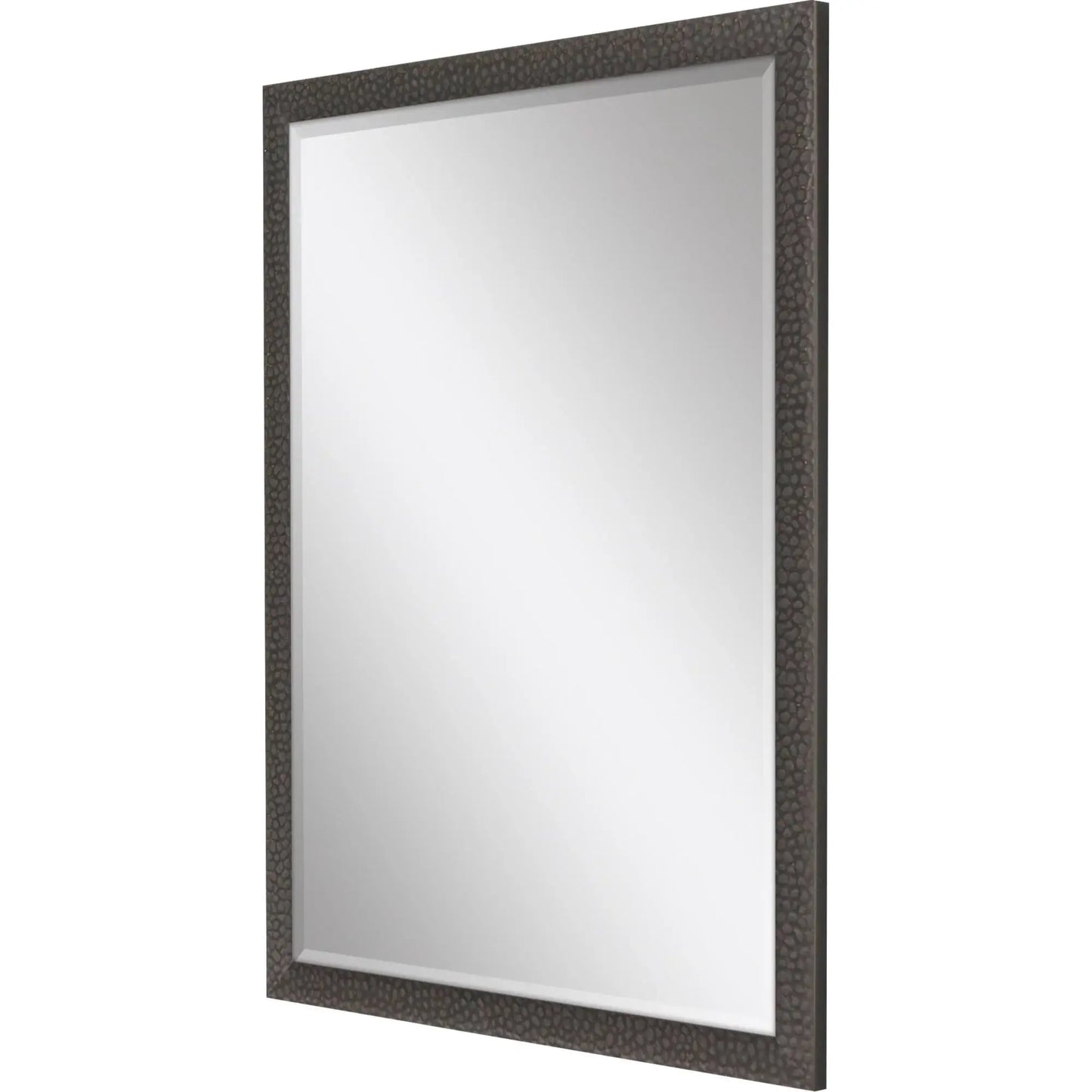 43" Dark Brown Solid Wood Framed Accent Mirror - Homeroots - Flyclothing LLC