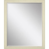 32" White Solid Wood Framed Accent Mirror - Homeroots - Flyclothing LLC