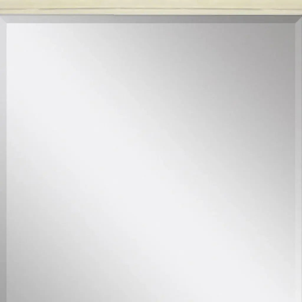 32" White Solid Wood Framed Accent Mirror - Homeroots - Flyclothing LLC
