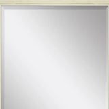 40" White Solid Wood Framed Accent Mirror - Homeroots - Flyclothing LLC