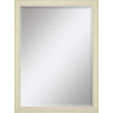 40" White Solid Wood Framed Accent Mirror - Homeroots - Flyclothing LLC