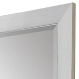 34" Silver Framed Accent Mirror - Homeroots - Flyclothing LLC
