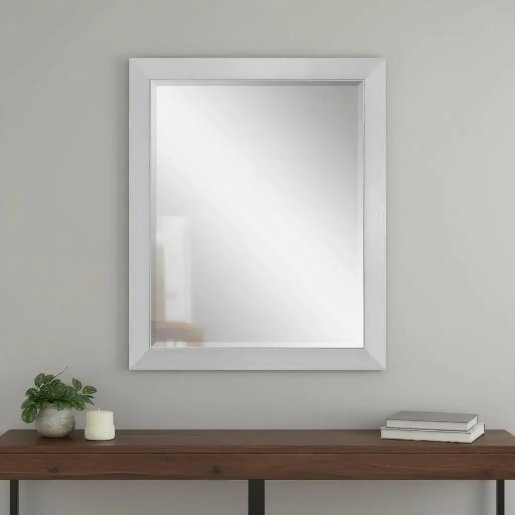 34" Silver Framed Accent Mirror - Homeroots - Flyclothing LLC