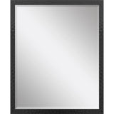 32" Black Hammered Geometric Framed Accent Mirror - Homeroots - Flyclothing LLC