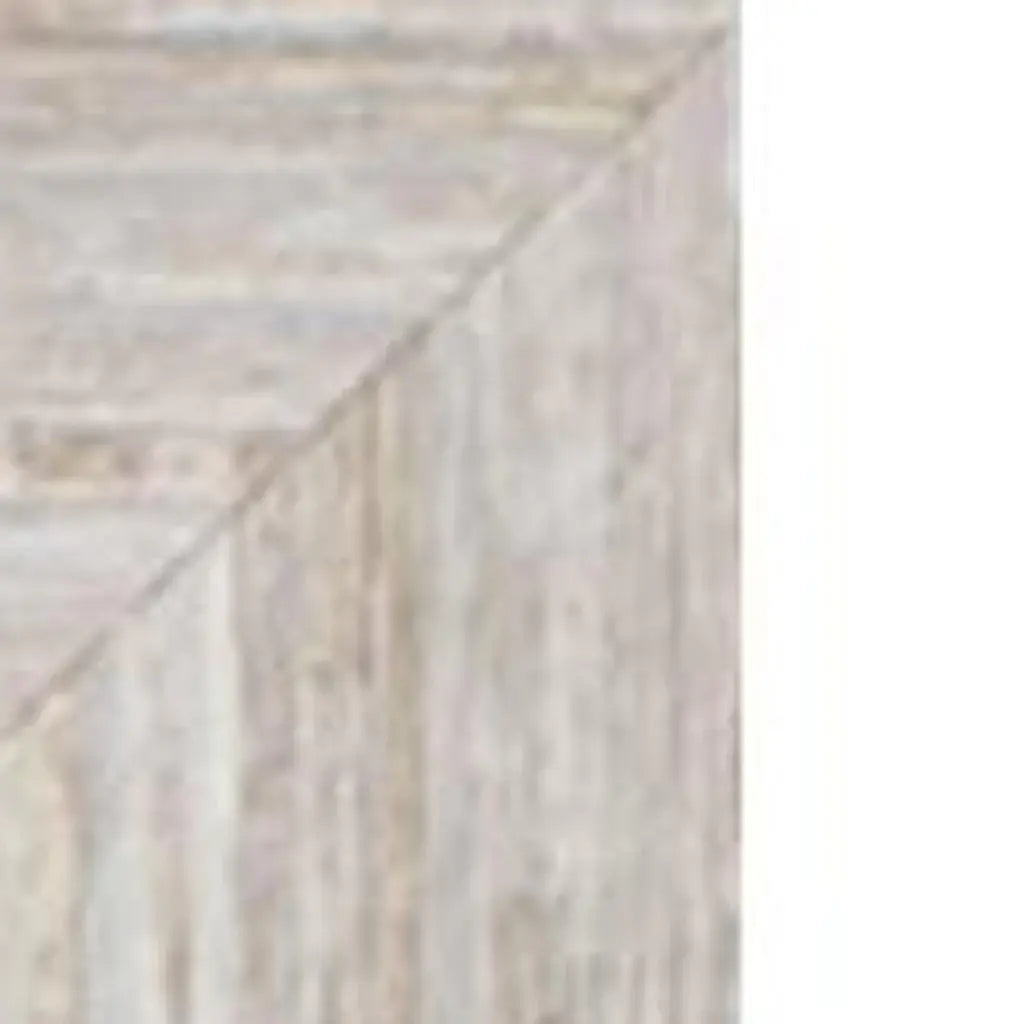 34" White Distressed Wood Framed Accent Mirror - Homeroots - Flyclothing LLC