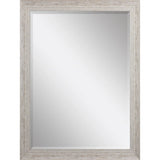 40" White Distressed Wood Framed Accent Mirror - Homeroots - Flyclothing LLC