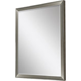 44" White Framed Accent Mirror - Homeroots - Flyclothing LLC