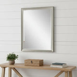 44" White Framed Accent Mirror - Homeroots - Flyclothing LLC