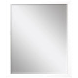 31" White Framed Accent Mirror - Homeroots - Flyclothing LLC