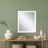 31" White Framed Accent Mirror - Homeroots - Flyclothing LLC