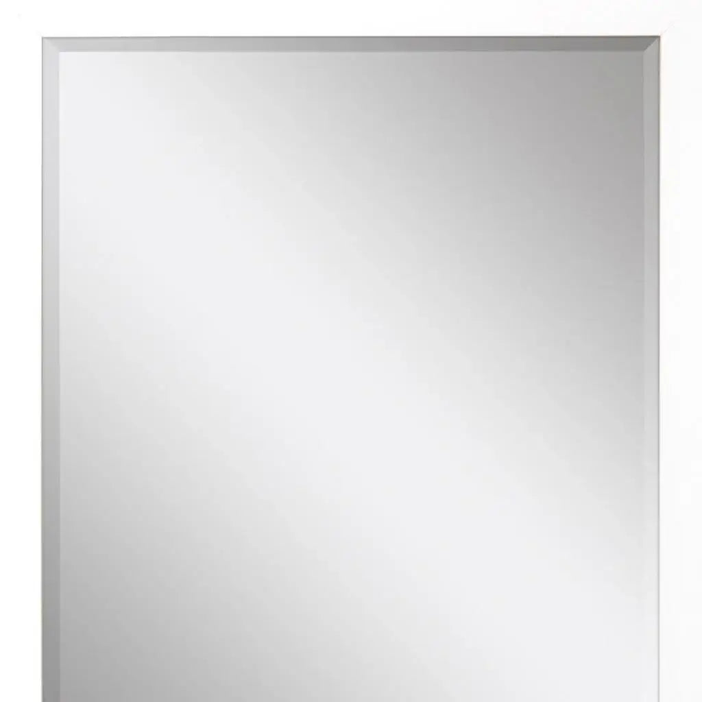 31" White Framed Accent Mirror - Homeroots - Flyclothing LLC