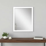31" White Framed Accent Mirror - Homeroots - Flyclothing LLC