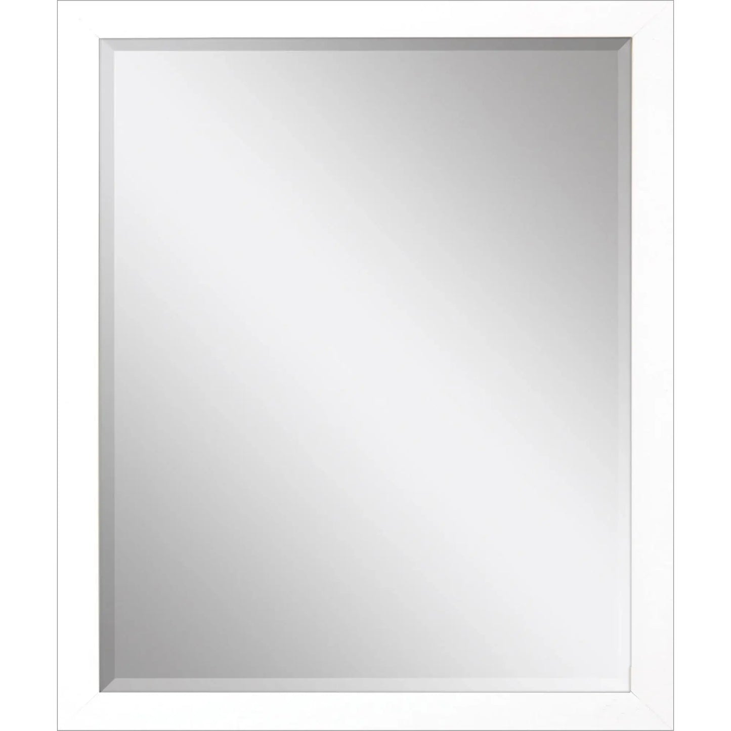 33" White Framed Accent Mirror - Homeroots - Flyclothing LLC