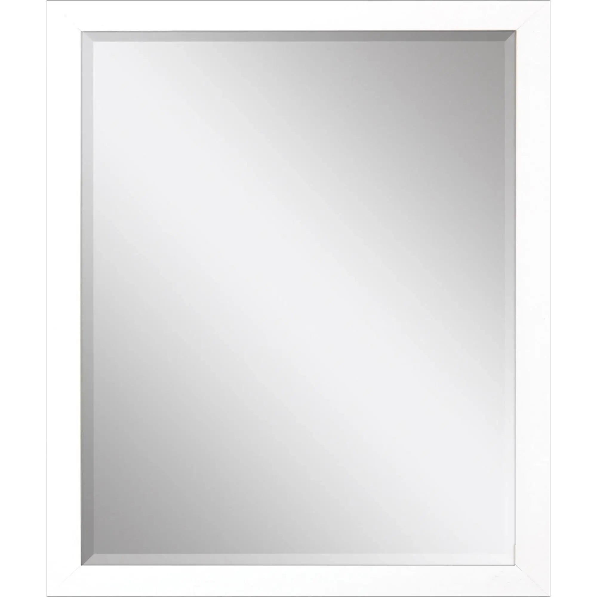 33" White Framed Accent Mirror - Homeroots - Flyclothing LLC