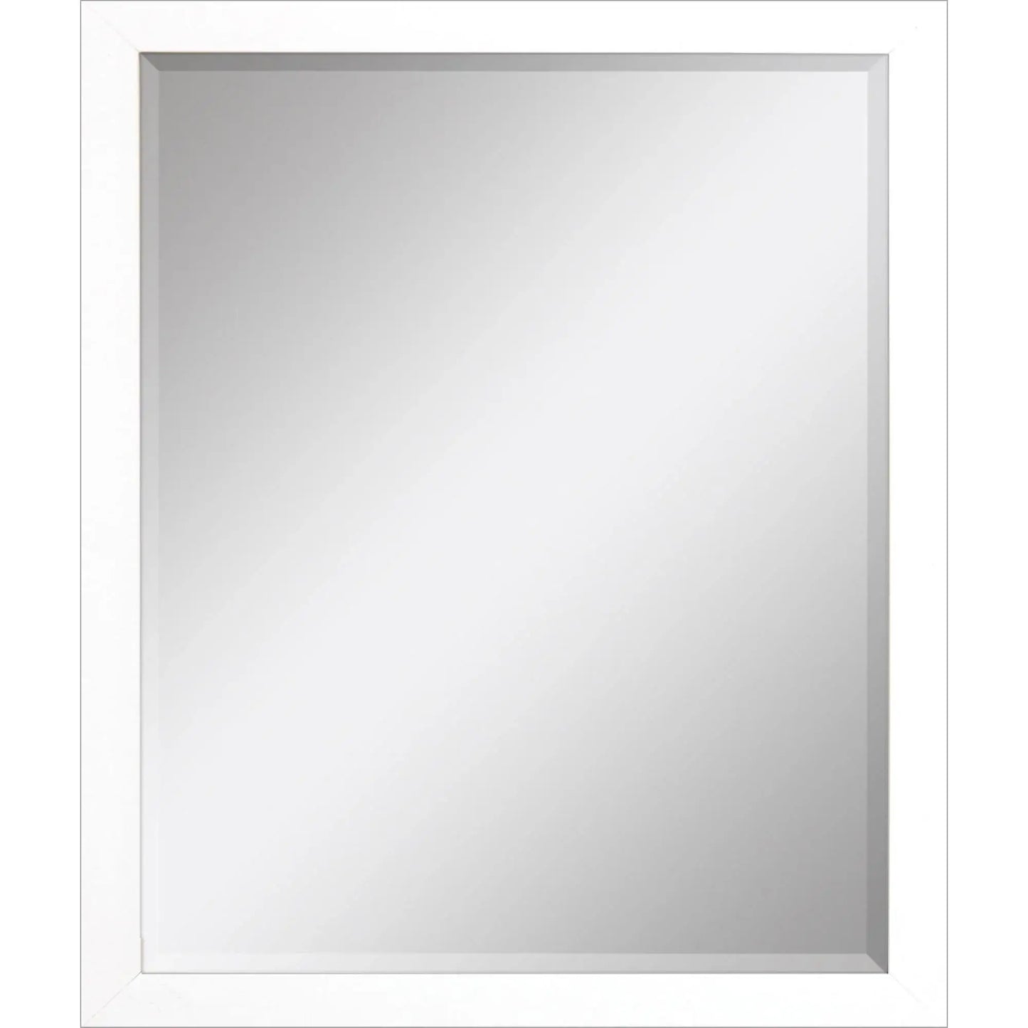 33" White Framed Accent Mirror - Homeroots - Flyclothing LLC