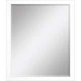 33" White Framed Accent Mirror - Homeroots - Flyclothing LLC