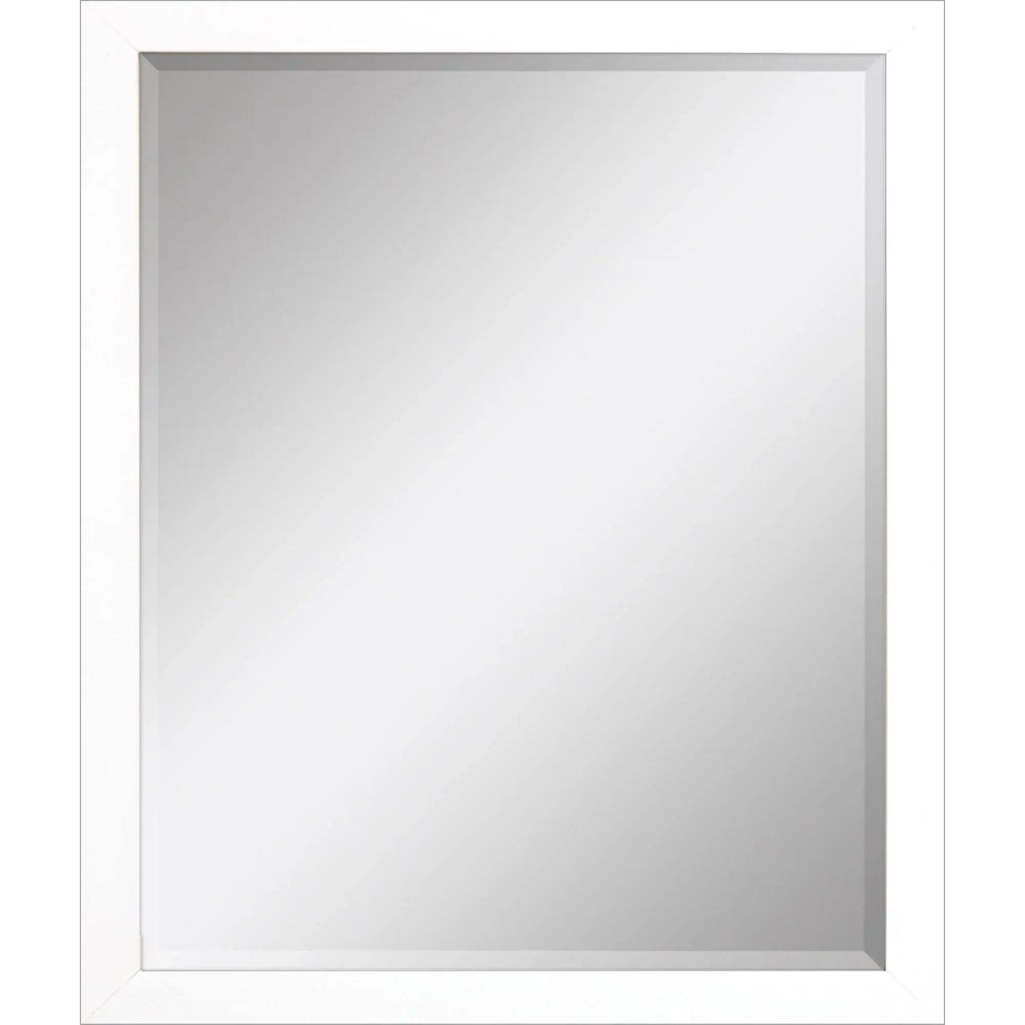 33" White Framed Accent Mirror - Homeroots - Flyclothing LLC