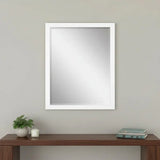 33" White Framed Accent Mirror - Homeroots - Flyclothing LLC