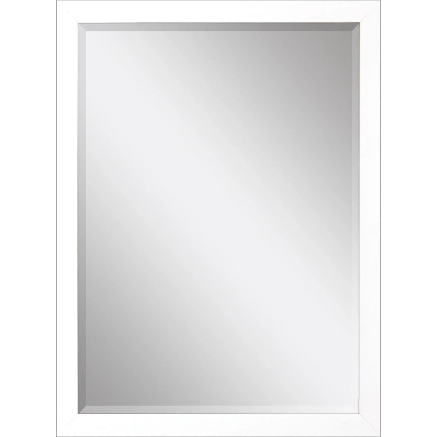39" White Accent Mirror - Homeroots - Flyclothing LLC