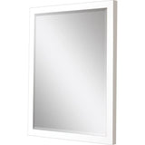 39" White Accent Mirror - Homeroots - Flyclothing LLC