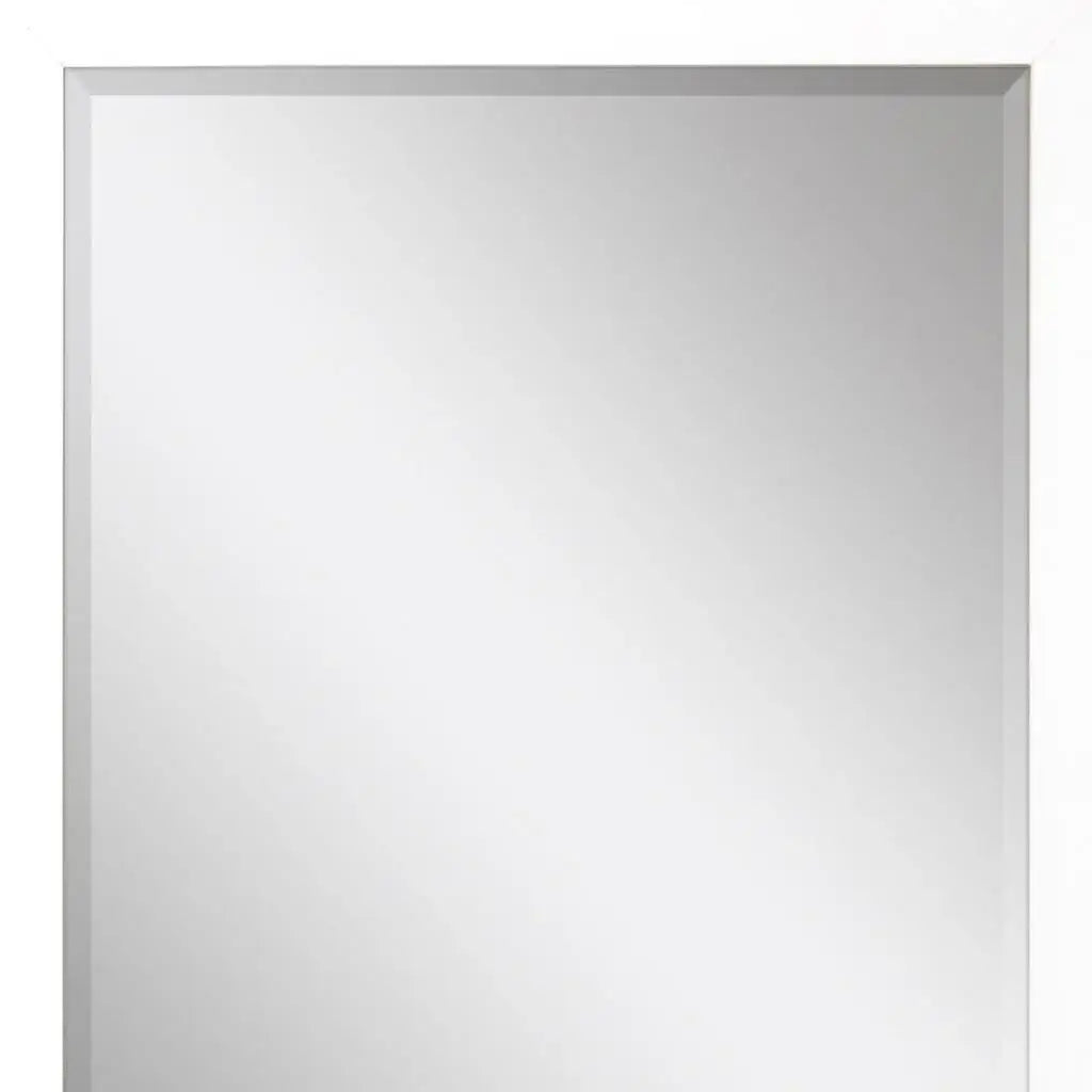 39" White Accent Mirror - Homeroots - Flyclothing LLC