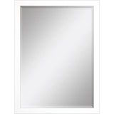 39" White Accent Mirror - Homeroots - Flyclothing LLC