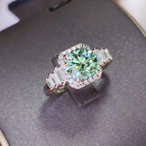 3 Carat Moissanite 925 Sterling Silver Ring - Trendsi - Flyclothing LLC